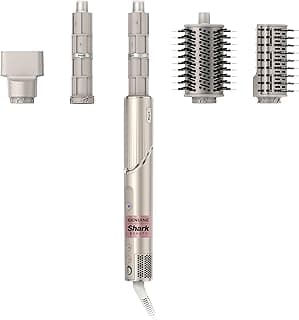 Shark FlexStyle Air Styling & Drying System, Powerful Hair Dryer Brush & Multi-Styler with Auto-Wrap Curlers, Paddle Brush, Oval Brush, Con...