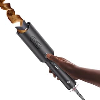 TYMO Automatic Rotating Curling Iron - TYMO CURLPRO Beach Waves Curling Wand, Portable Hair Curler, 500 Million Ionic, Dual Voltage & Light...