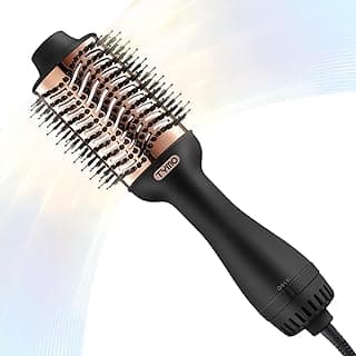 TYMO Hair Dryer Brush Blow Dryer Brush in One, 4 in 1 Ionic Hairdryer and Styler Volumizer with Oval Titanium Barrel, Hot Air Straightener...
