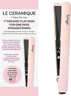 L'ANGE HAIR Le Ceramique 1-Pass Flat Iron Hair Straightener | Fast Heating Ceramic Flat Iron | Best Hot Tools Professional Hair Straig...